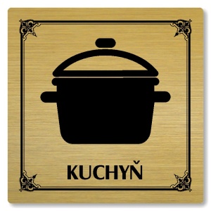Kuchyň, 100x100mm, zlatá, Nebraska